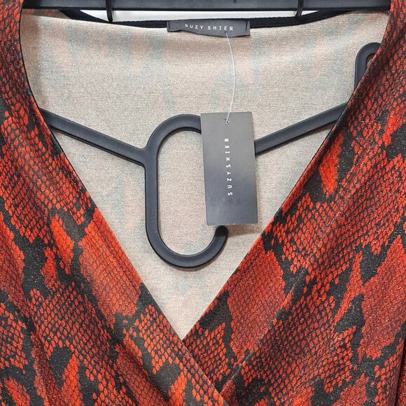 New Women's Snake Design Stylish High Waistline Top - Picture 3 of 4